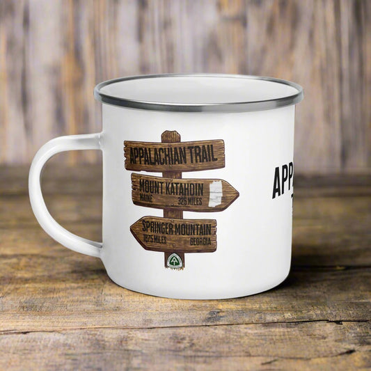 Appalachian Trail Camp Mug Mileage  Sign
