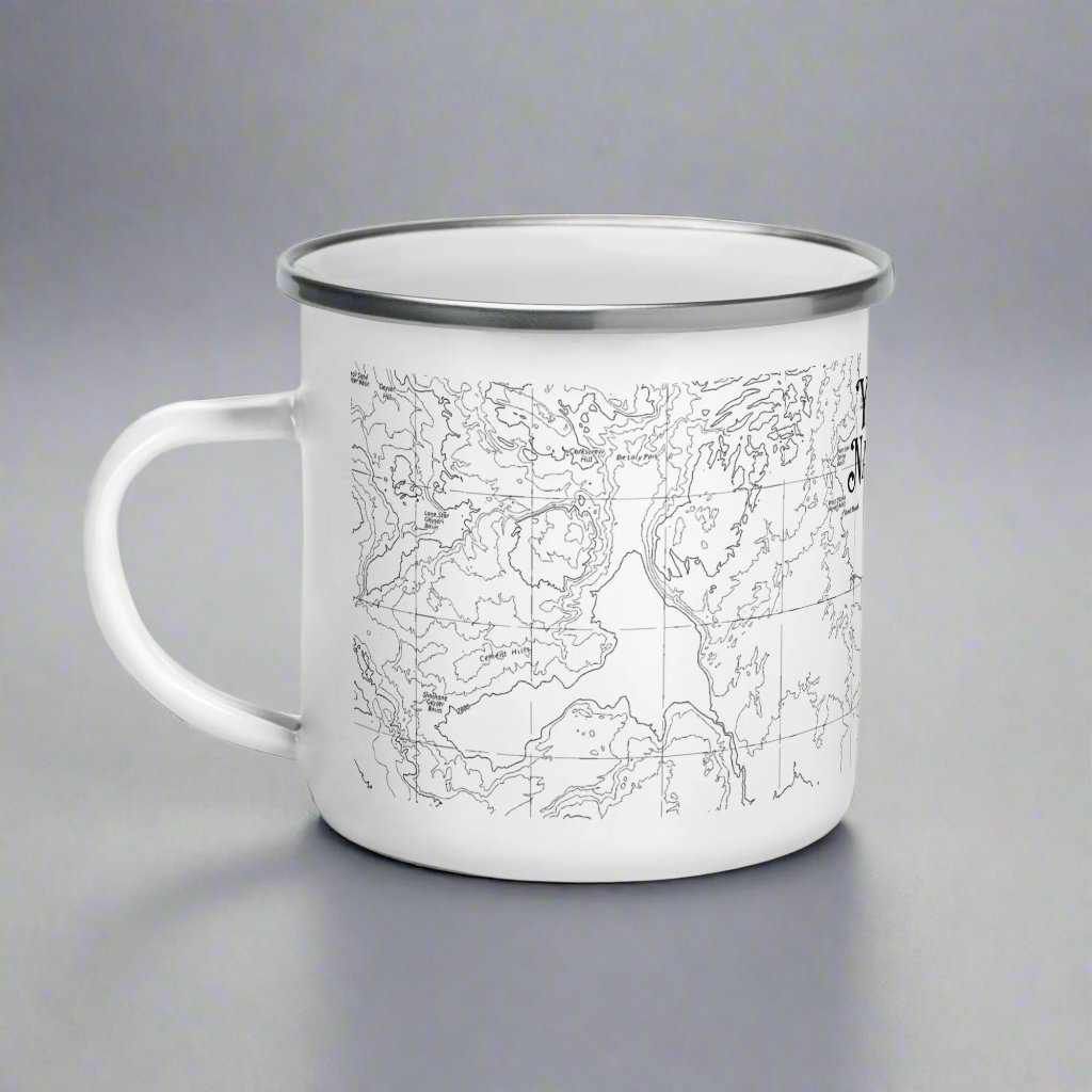Yellowstone National Park Topographic Camp Mug