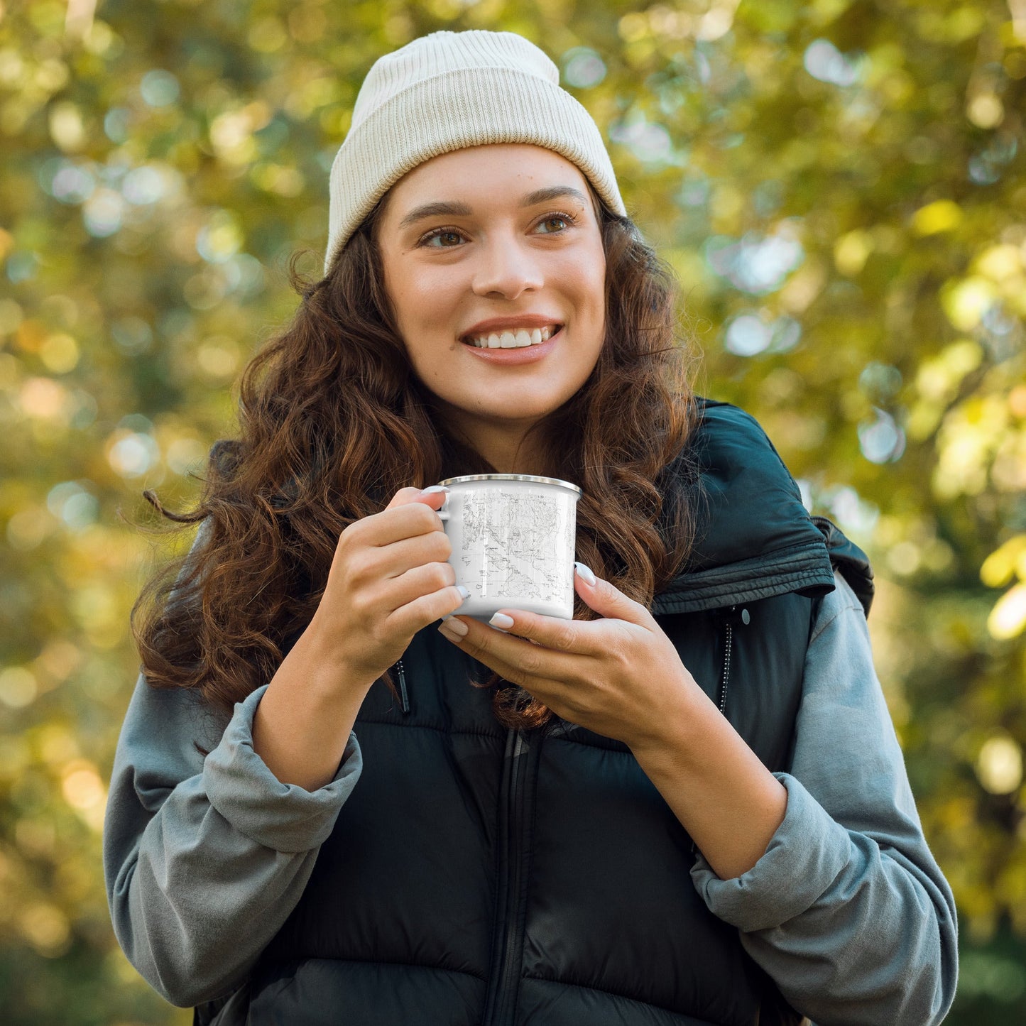 Acadia National Park Topographic Camp Mug