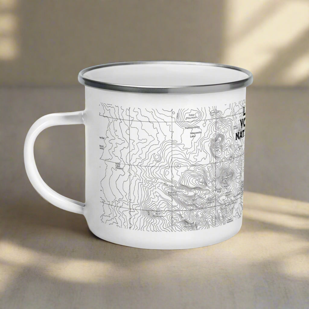 Lassen Volcanic Topographic Camp Mug