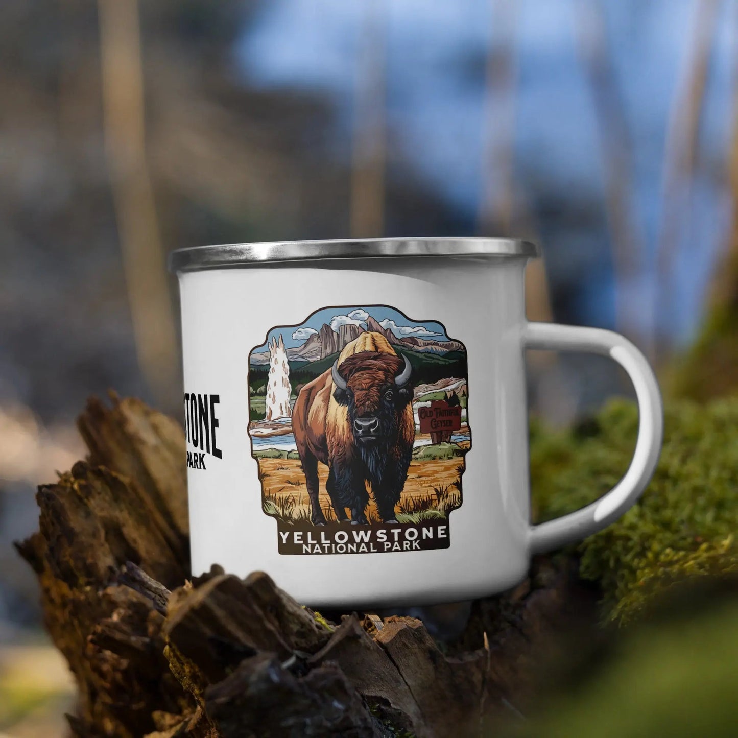 Yellowstone National Park Durable Enamel Camp Mug
