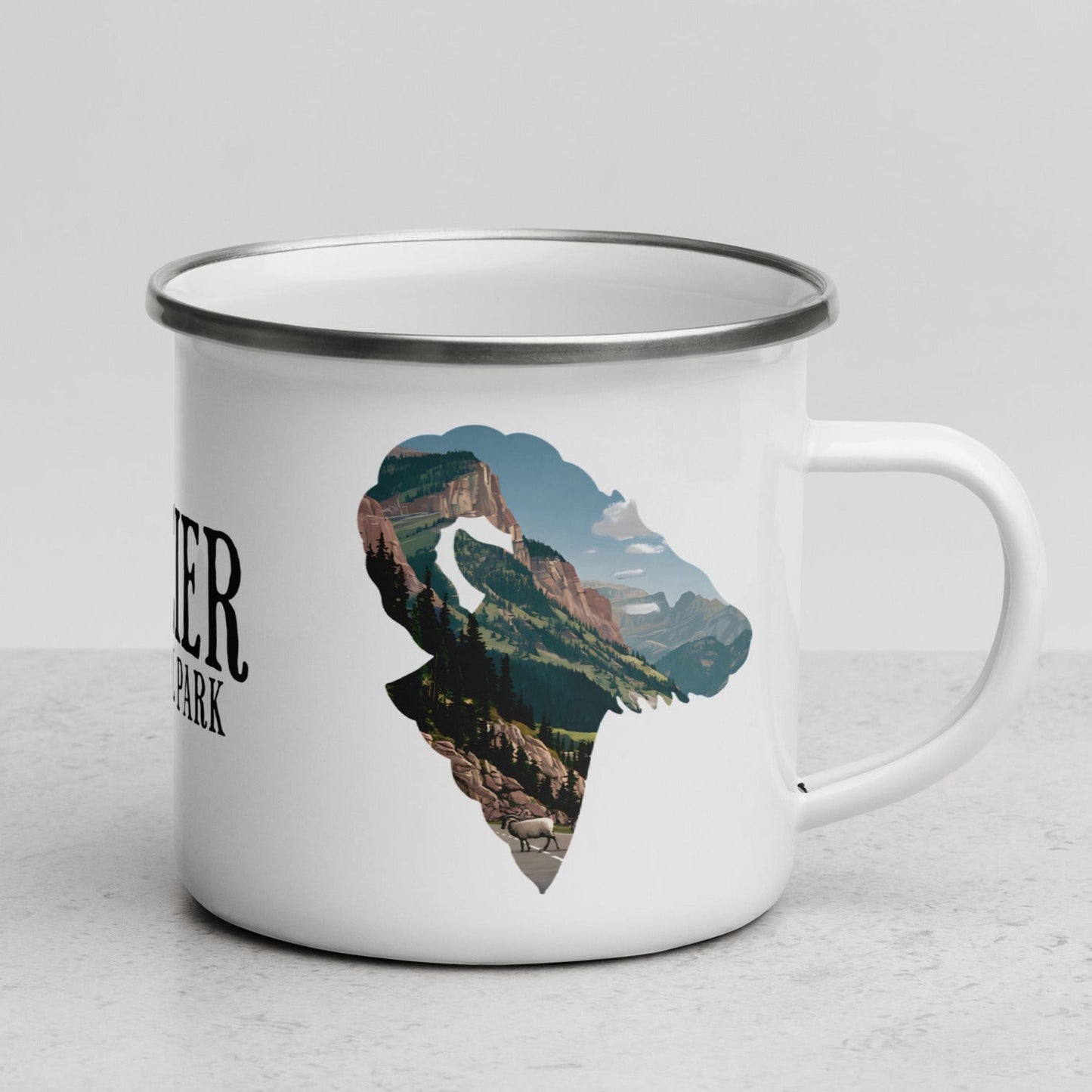 Glacier Big Horned Sheep Camp Mug