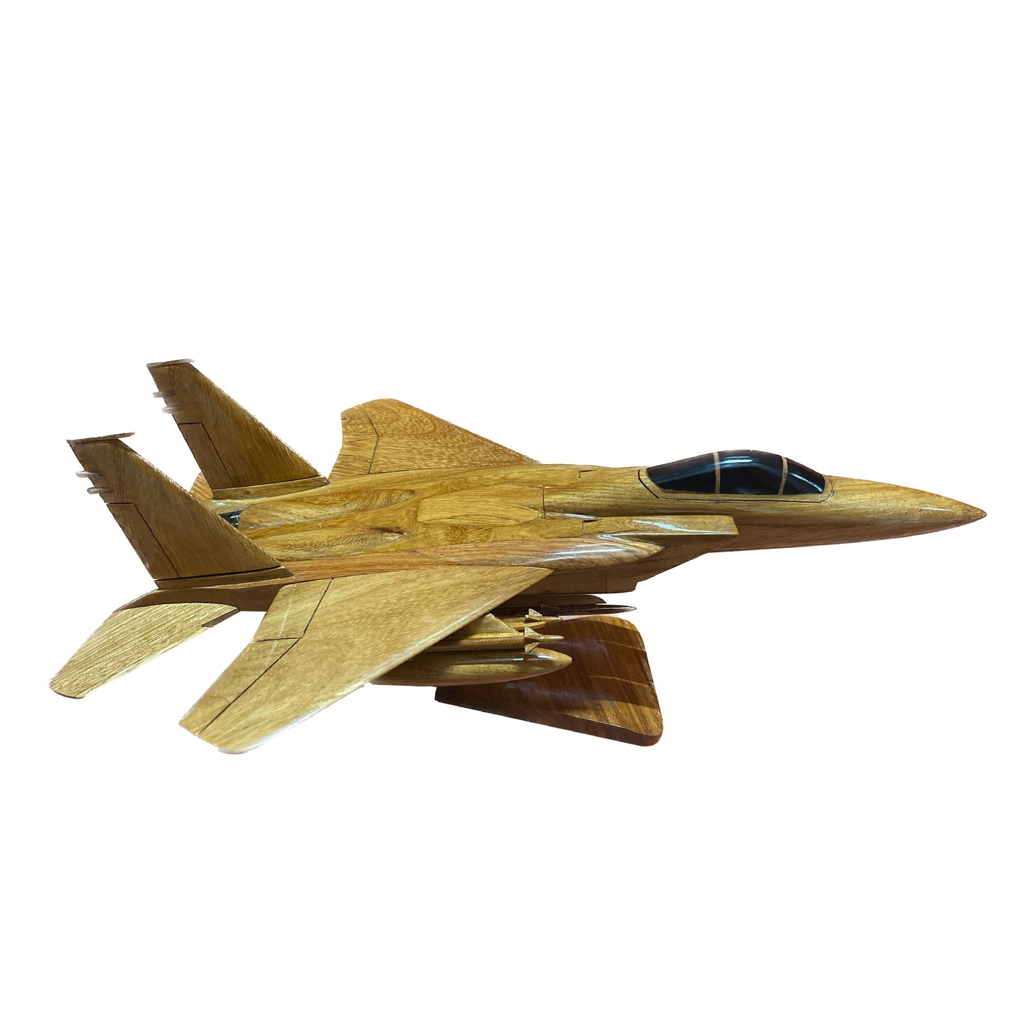 F-15 ( F15 ) Eagle Mahogany Wood Desktop Airplane Model