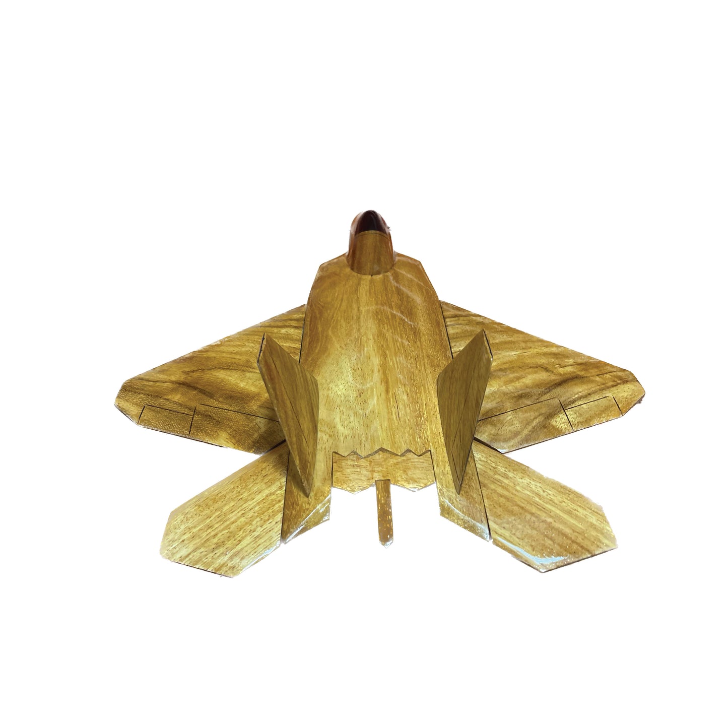 F-22 ( F22 ) Raptor Mahogany Wood Desktop Airplane Model