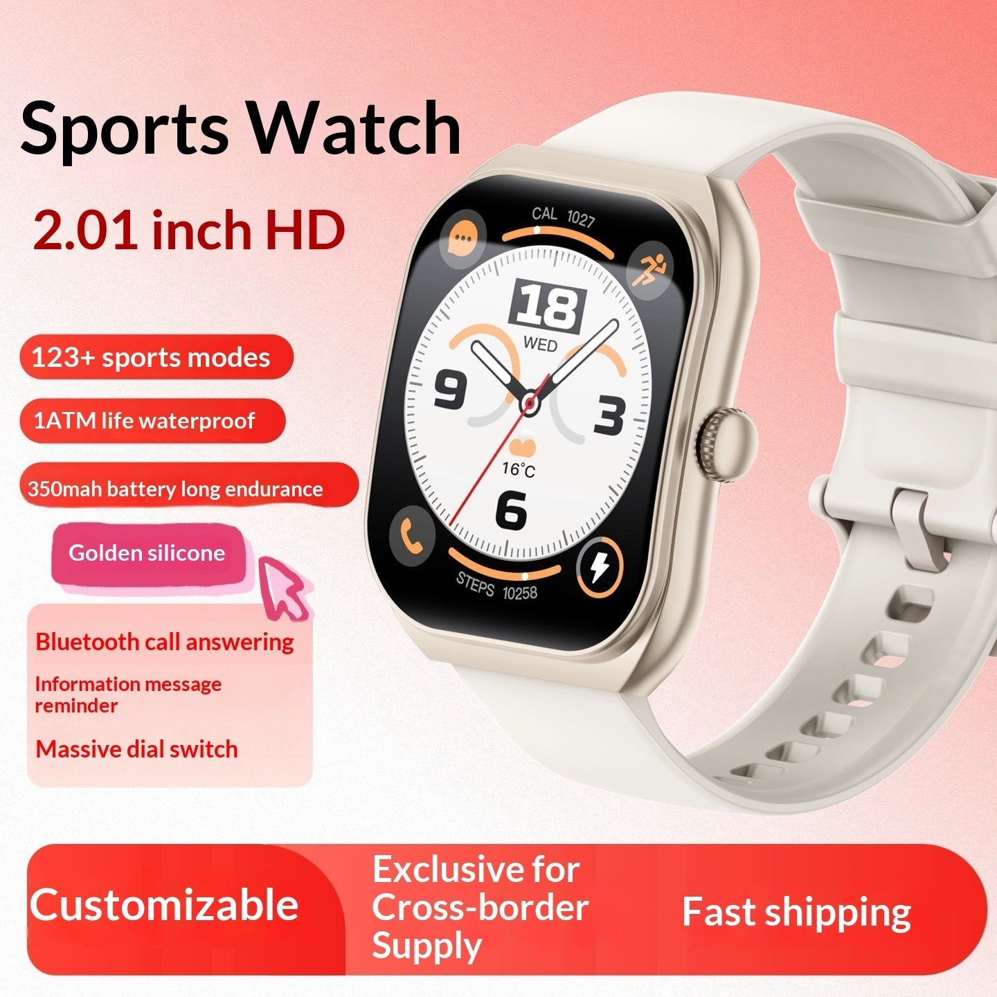 Men And Women's Sports Fitness Smartwatch