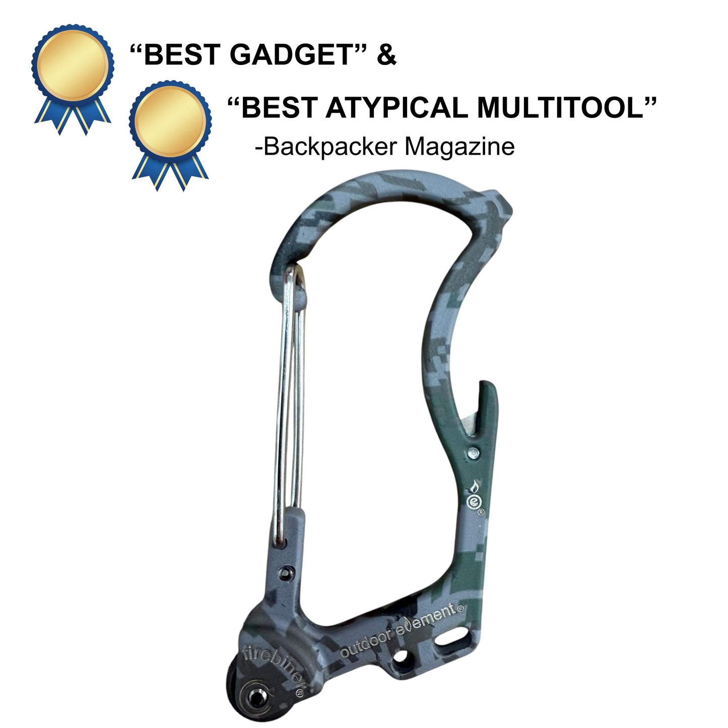 Firebiner: Fire-starting Multitool Carabiner