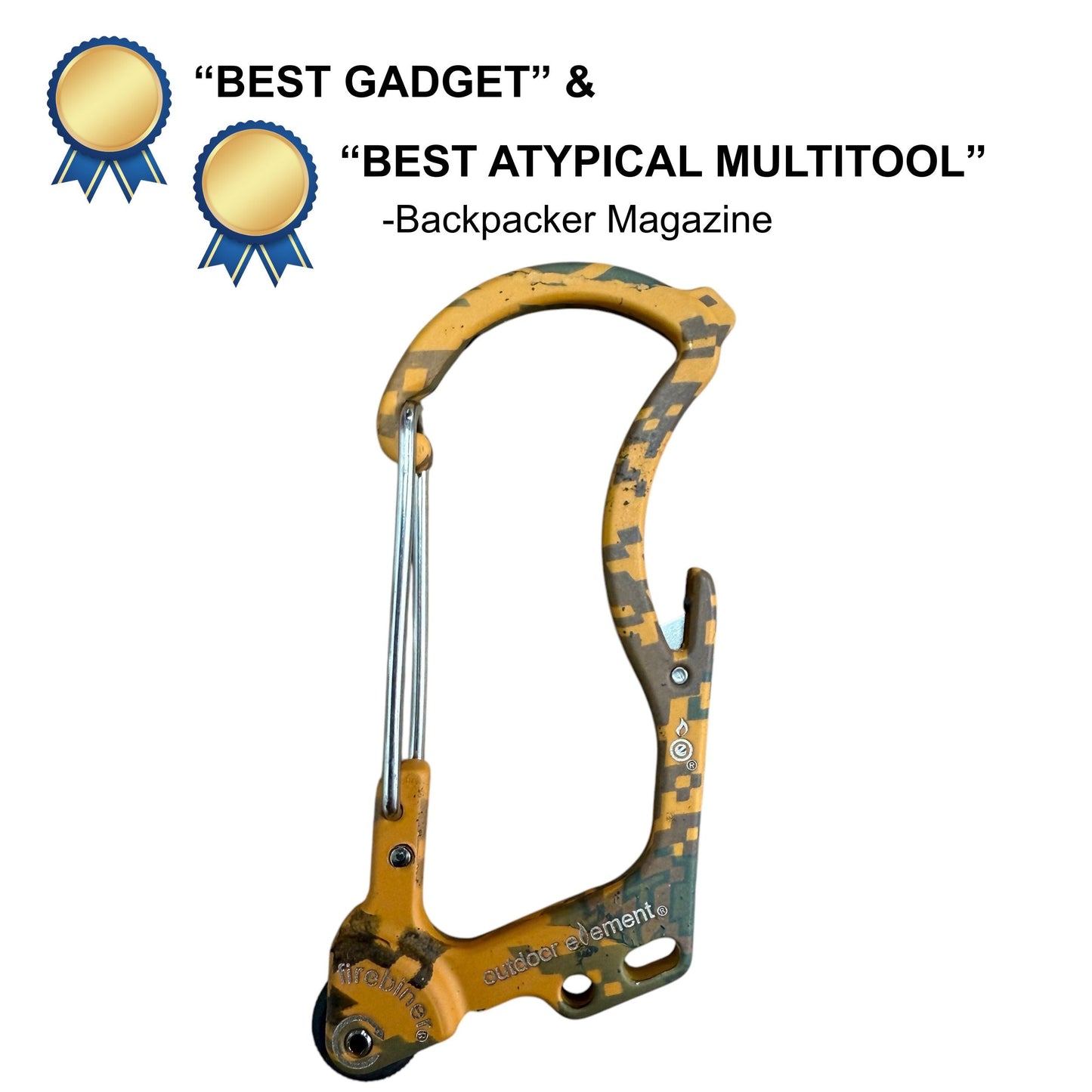 Firebiner: Fire-starting Multitool Carabiner