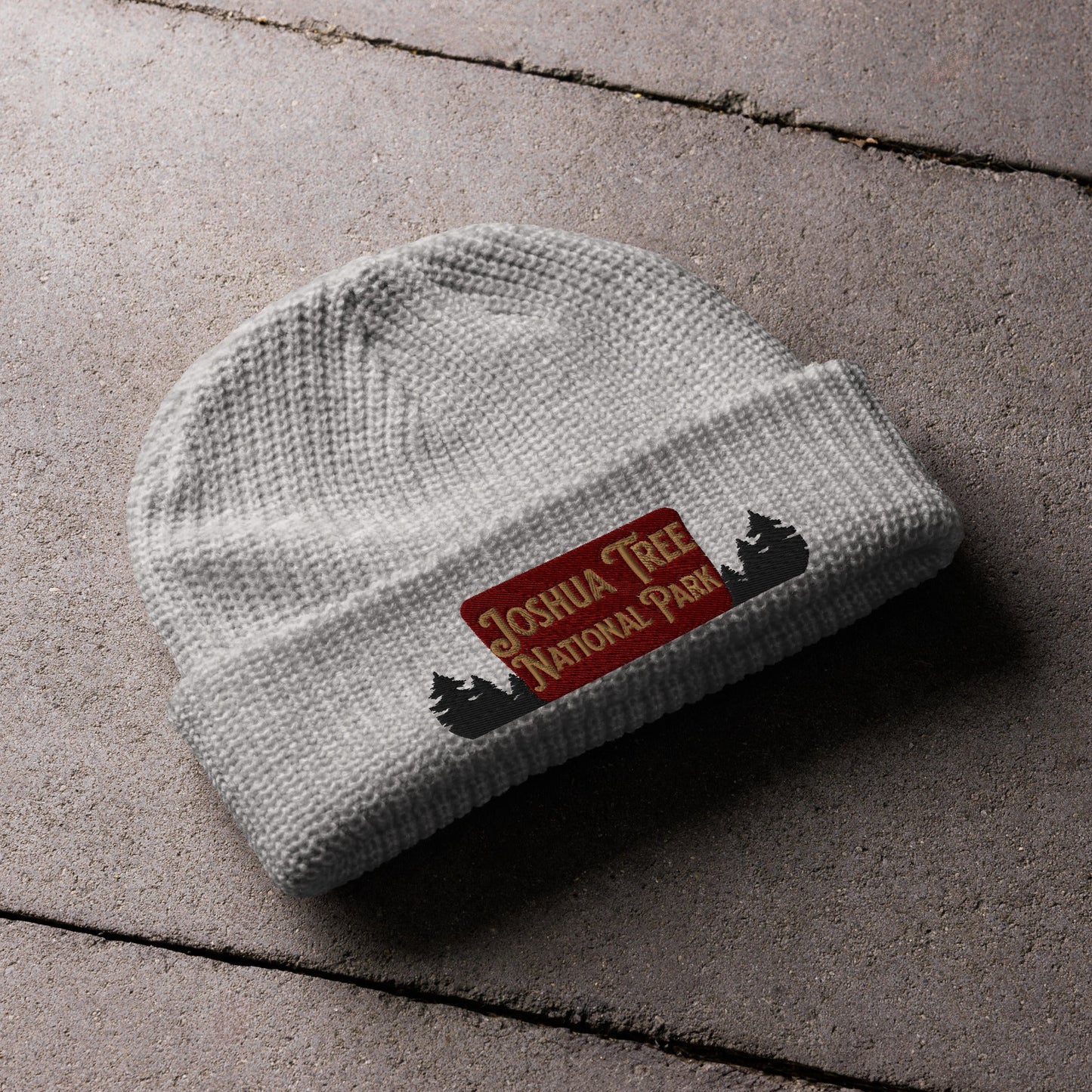 Joshua Tree National Park Sign Embroidered Beanie