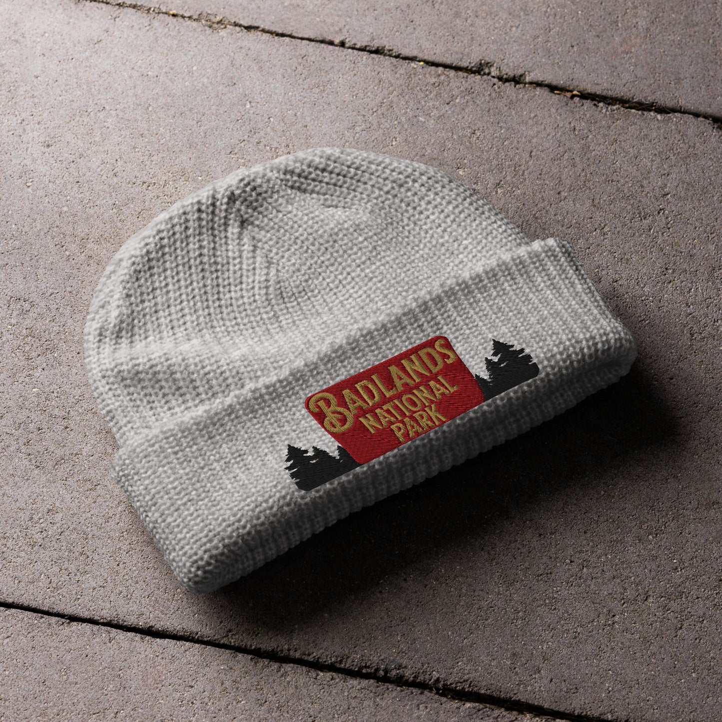 Badlands National Park Wharf Fisherman Style Embroidered Beanie
