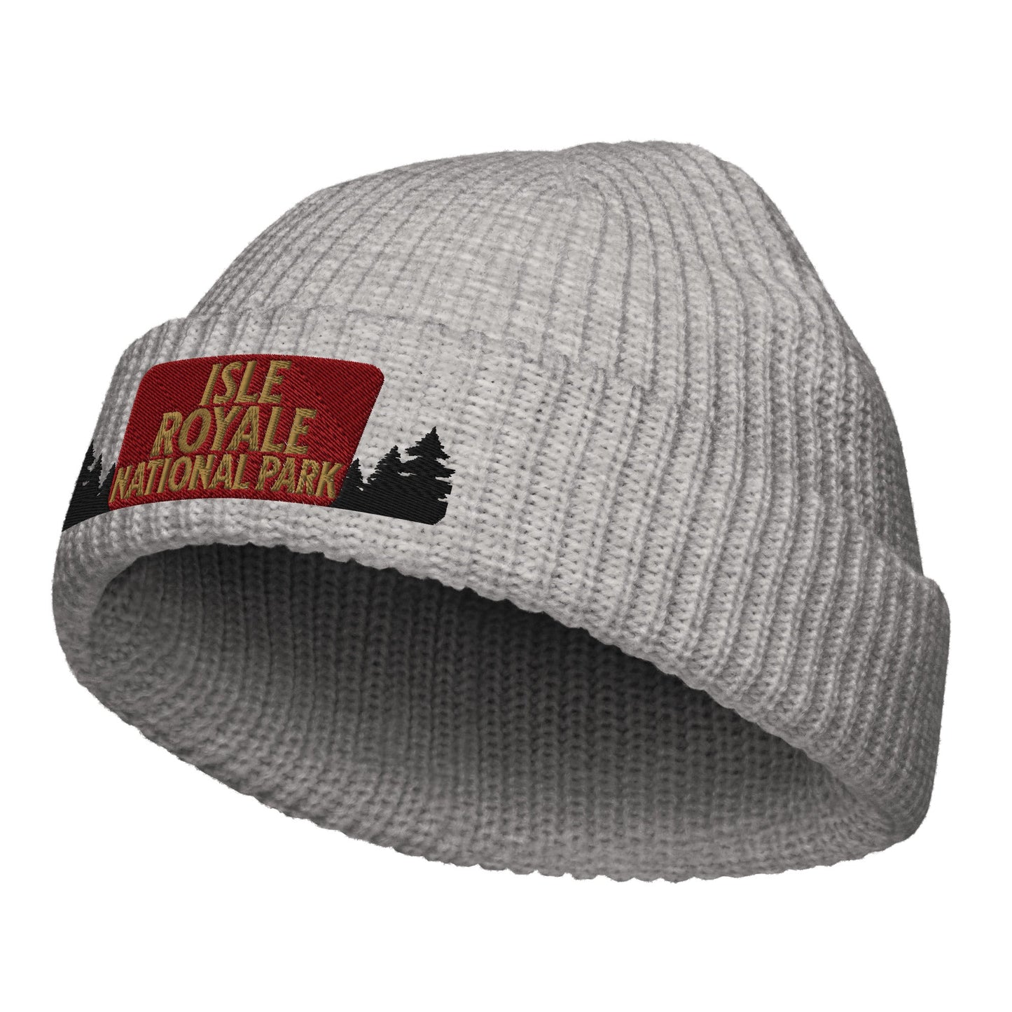 Isle Royale National Park Embroidered Wharf Style Beanie