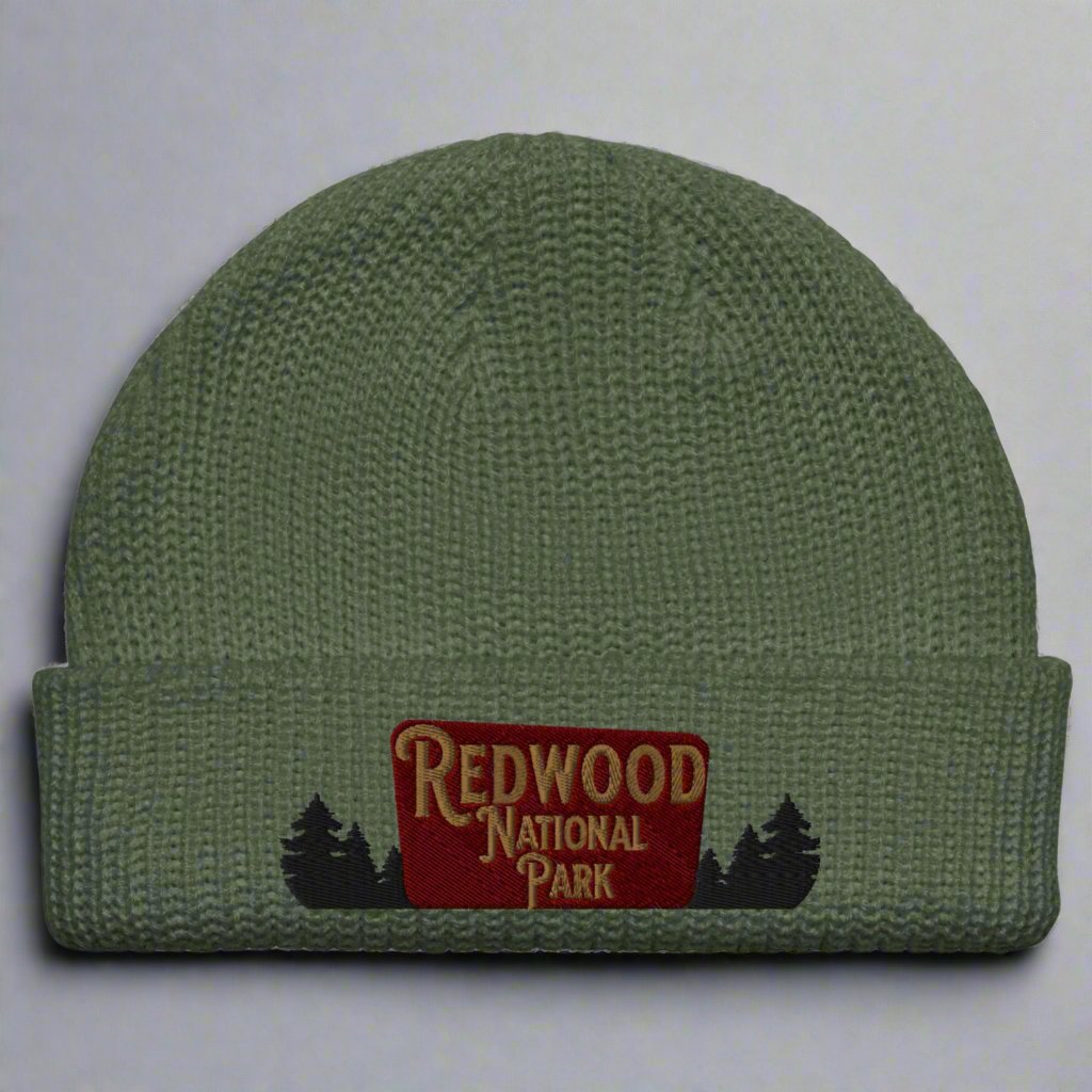 Redwood National Park Embroidered Beanie