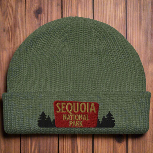 Sequoia National Park Embroidered Beanie