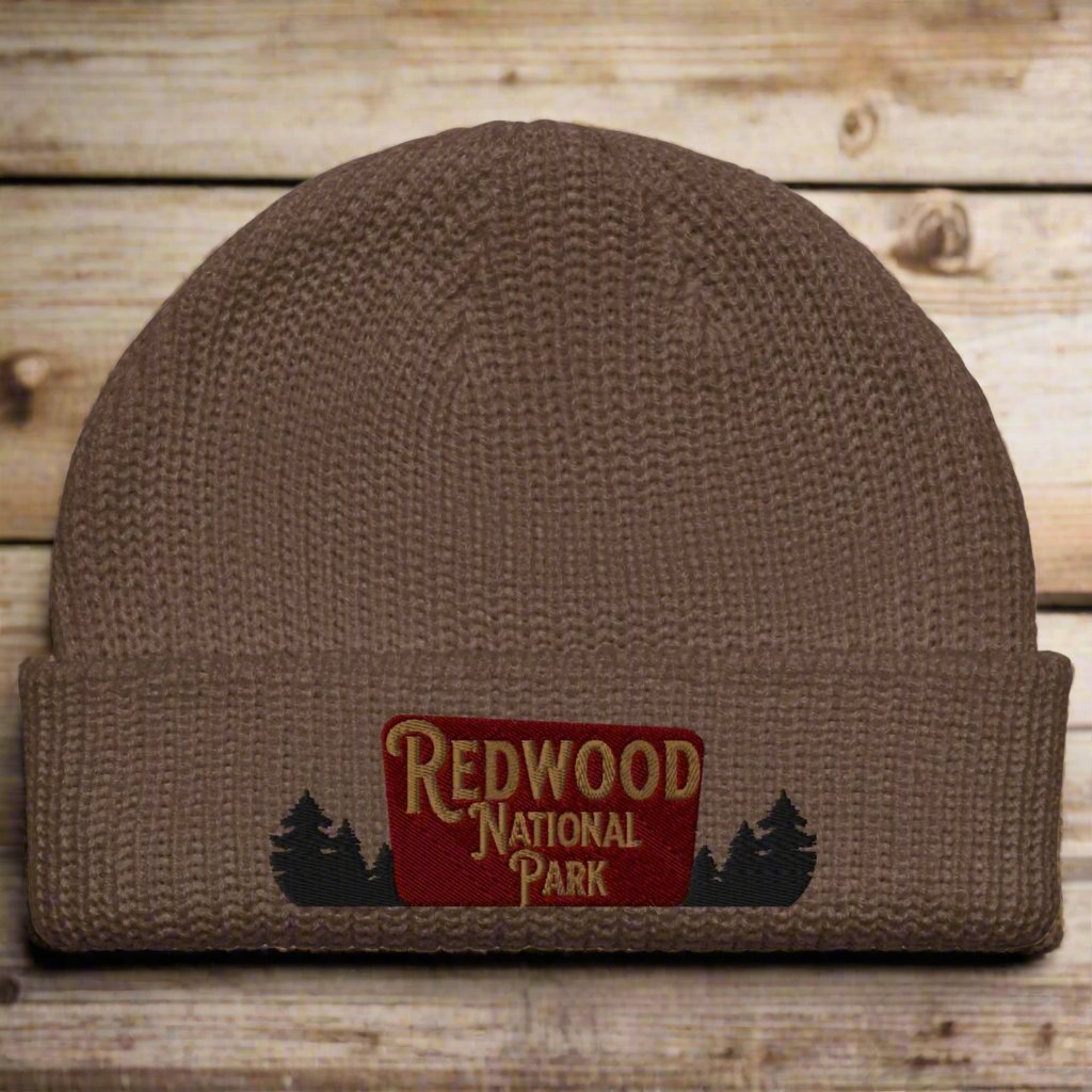 Redwood National Park Embroidered Beanie