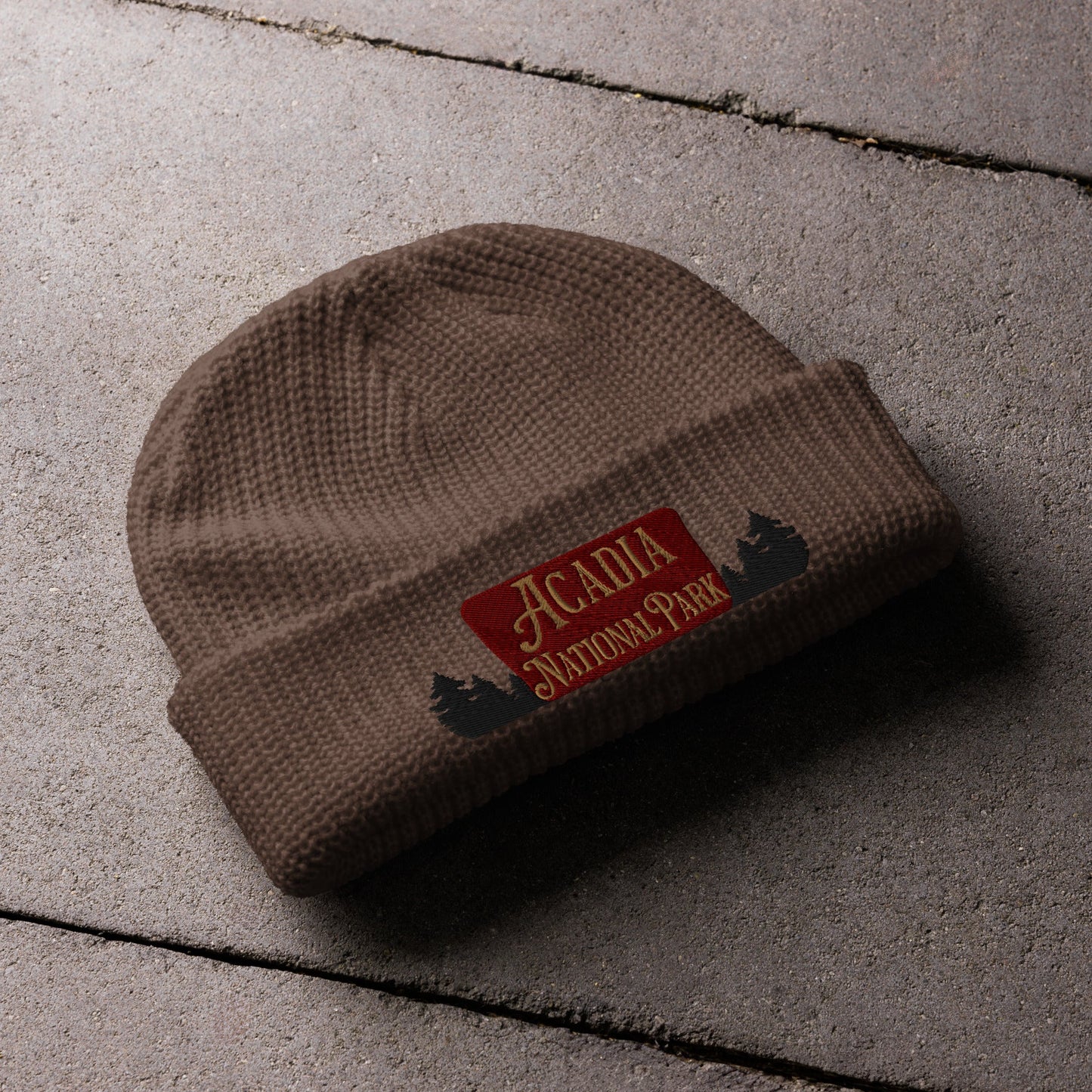 Acadia National Park Embroidered Beanie