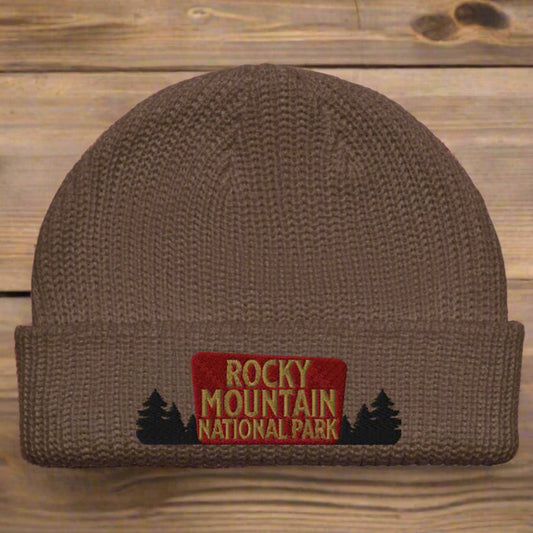 Rocky Mountain National Park Embroidered Beanie