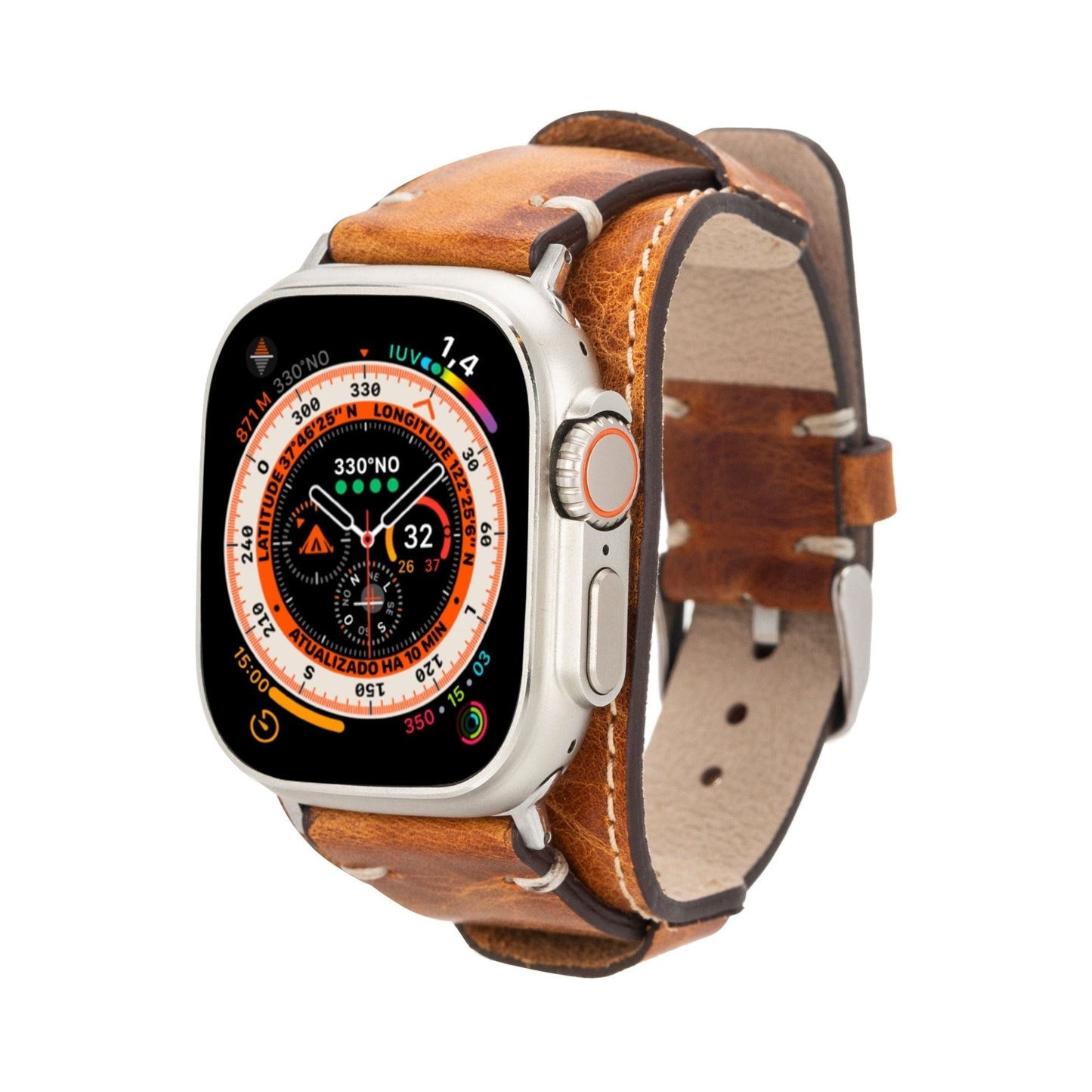 Fort Cuff Leather Bands for Apple Watch 9, Ultra 2 & SE