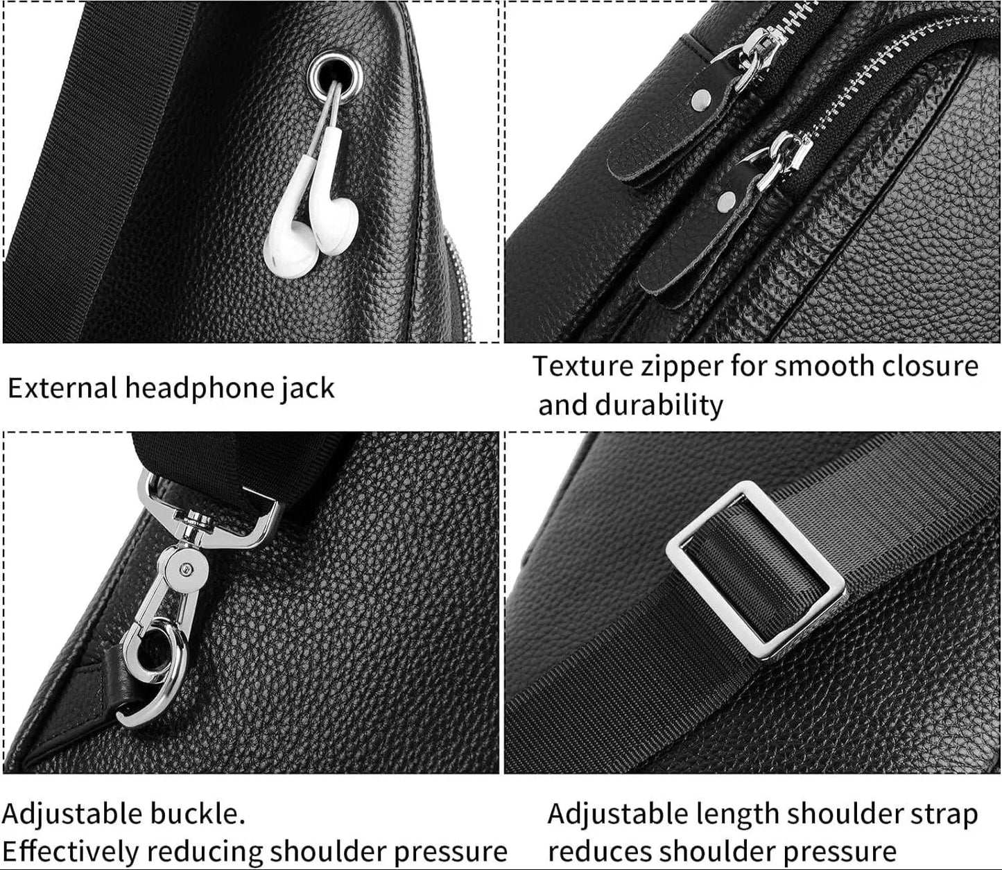 Vegan Leather Chest Bag – Sleek & Functional