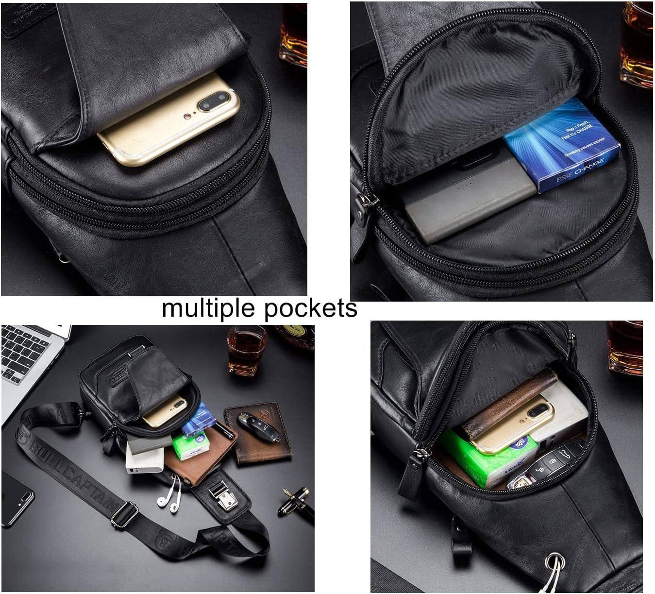 Leather Casual Crossbody Sling Bag – Sleek & Functional