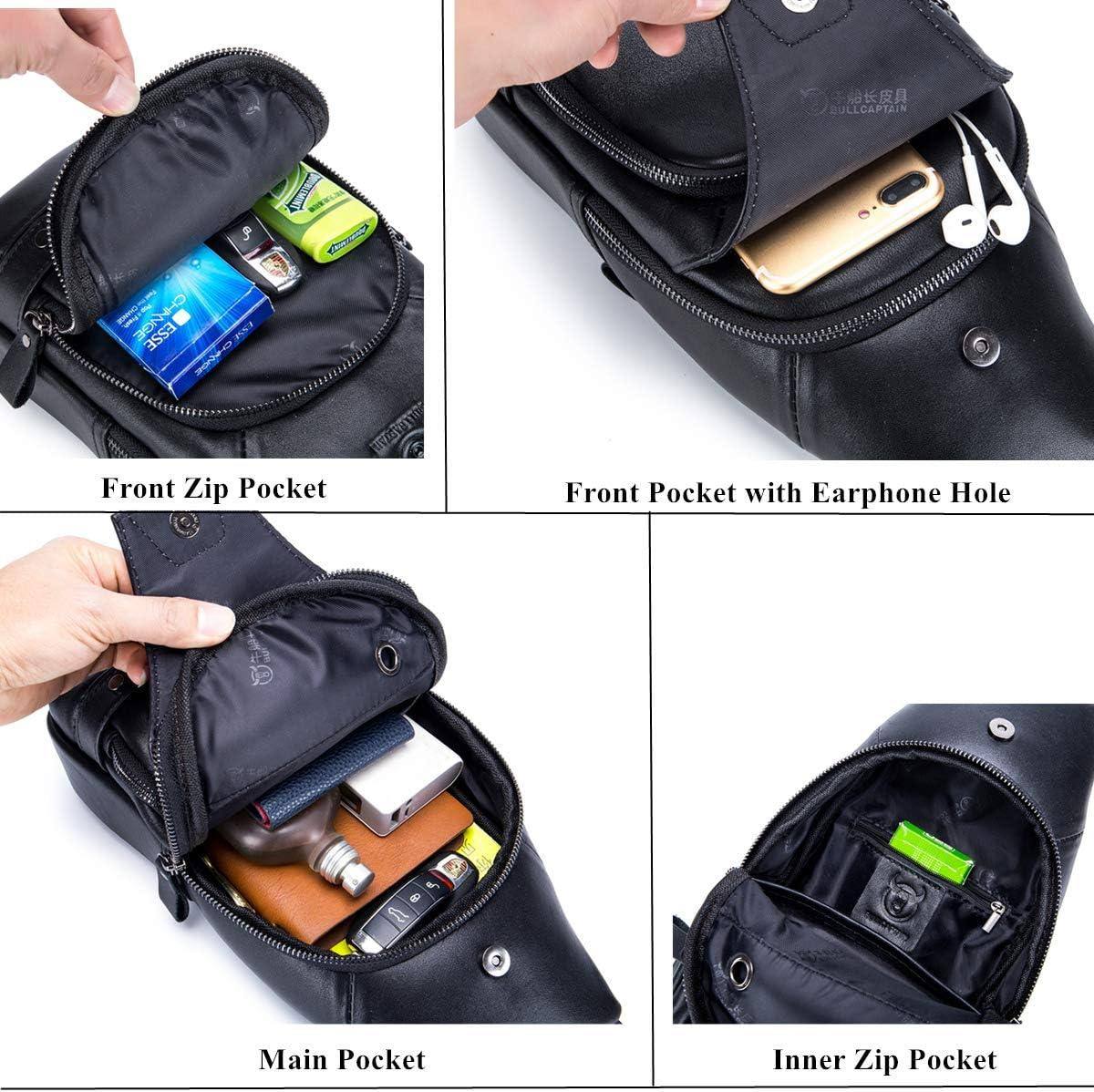 Classic Urban Leather Sling Bag – Refined & Functional