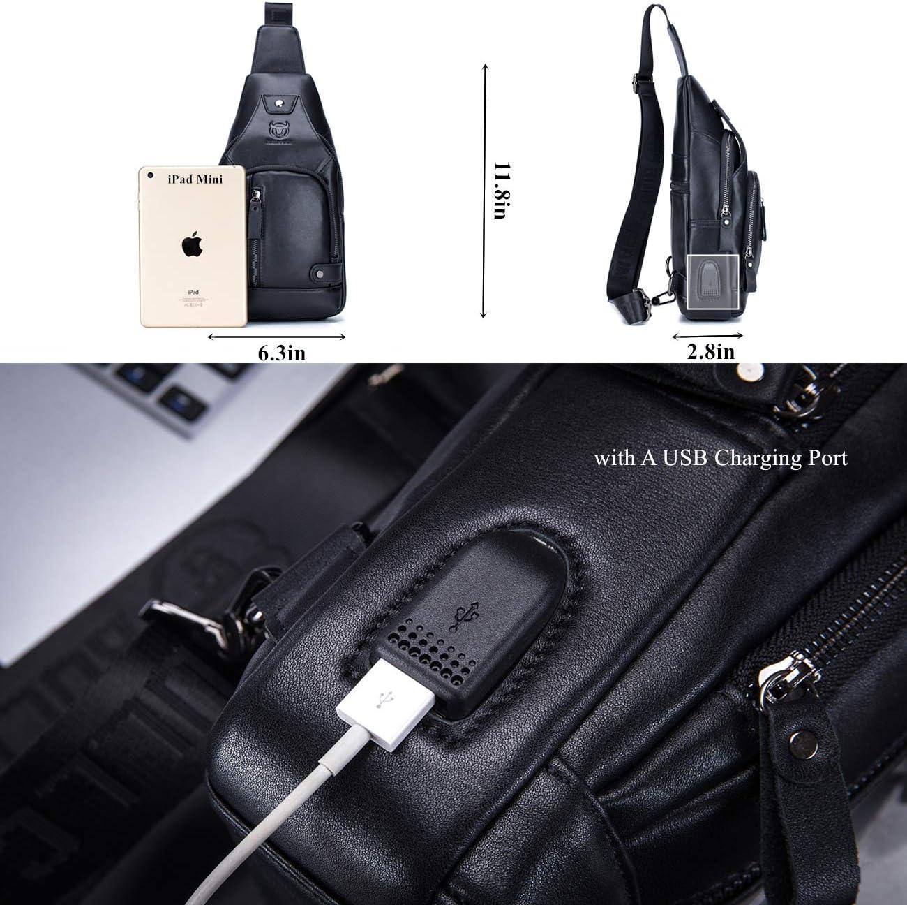 Classic Urban Leather Sling Bag – Refined & Functional
