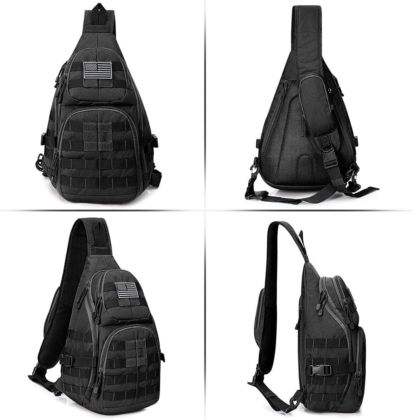 MOLLE Tactical Crossbody Sling Bag – Durable & Mission-Ready