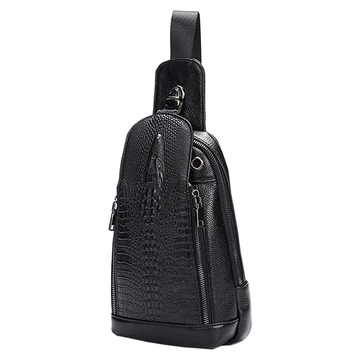 Crocodile Leather Sling Bag – Refined & Luxurious