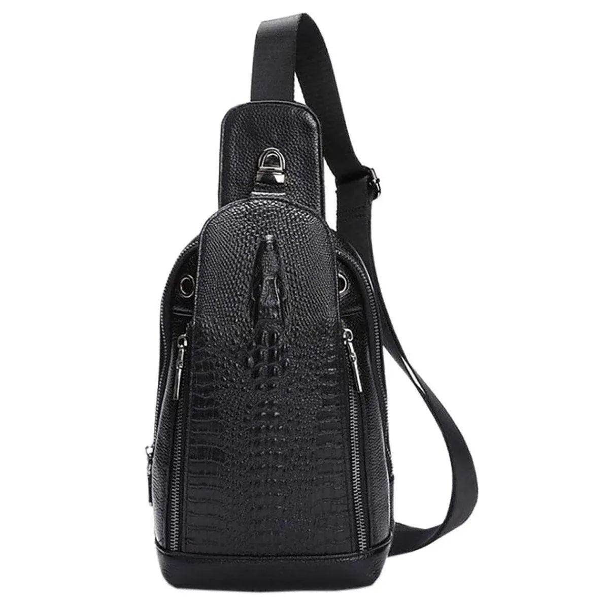 Crocodile Leather Sling Bag – Refined & Luxurious