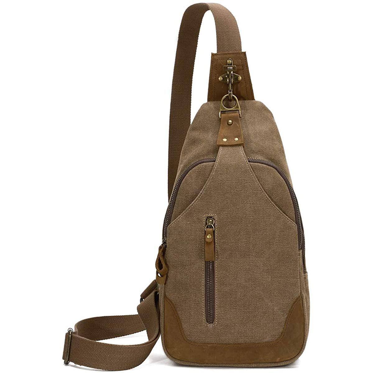 Vintage Canvas Sling Bag – Timeless & Durable
