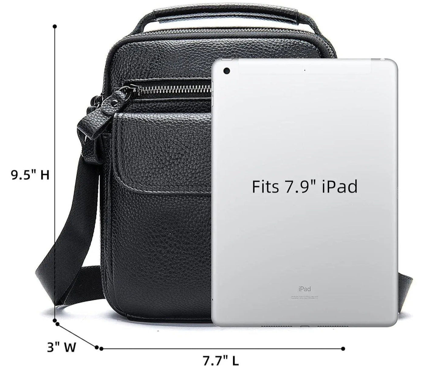 Leather Compact Crossbody Sling Bag – Sleek & Minimal