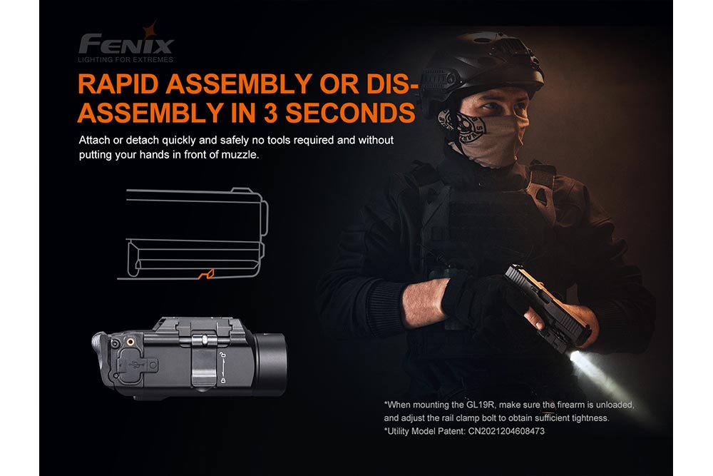 Fenix GL19R Rechargeable Tactical Light - Discontinued