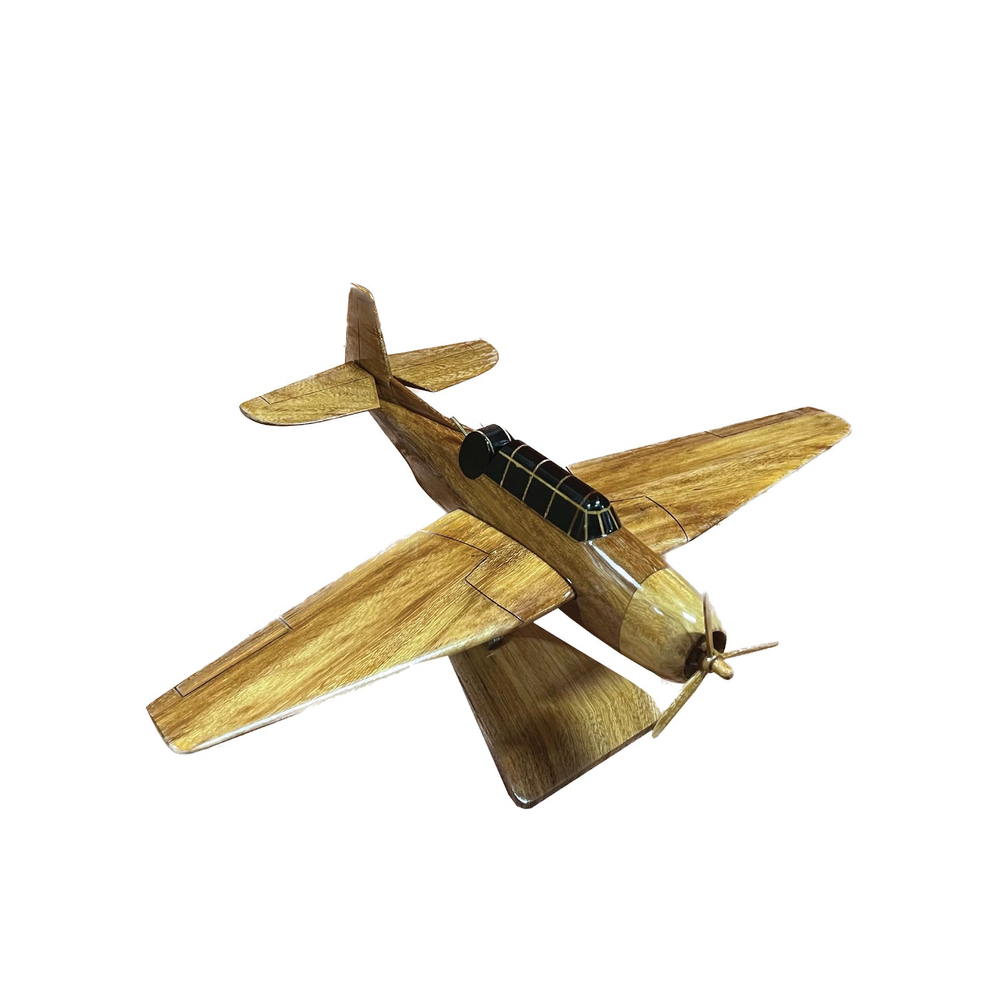 Grumman TBF Mahogany Wood Desktop Airplanes Model