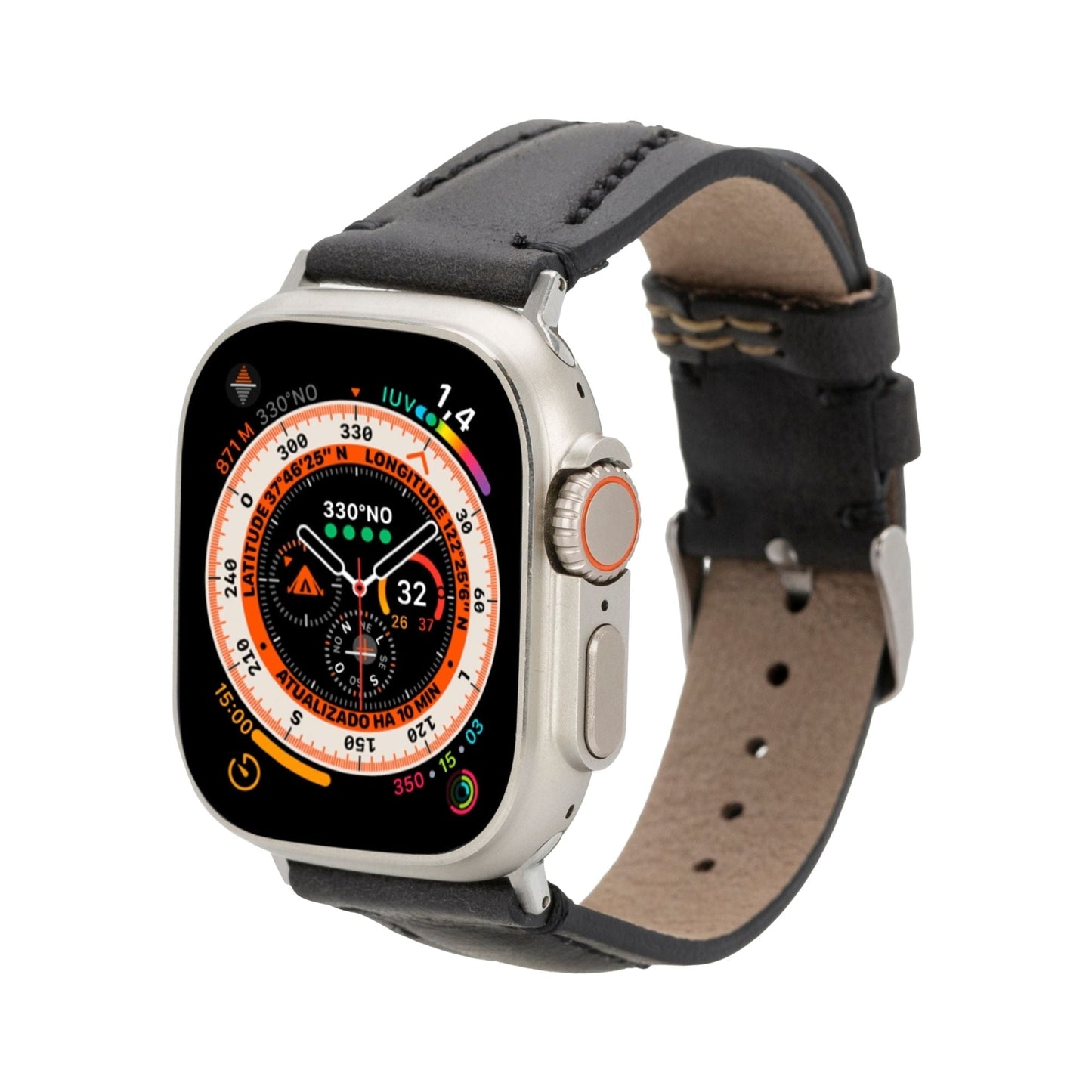 Jeffrey Leather Bands for Apple Watch 9, Ultra 2 & SE