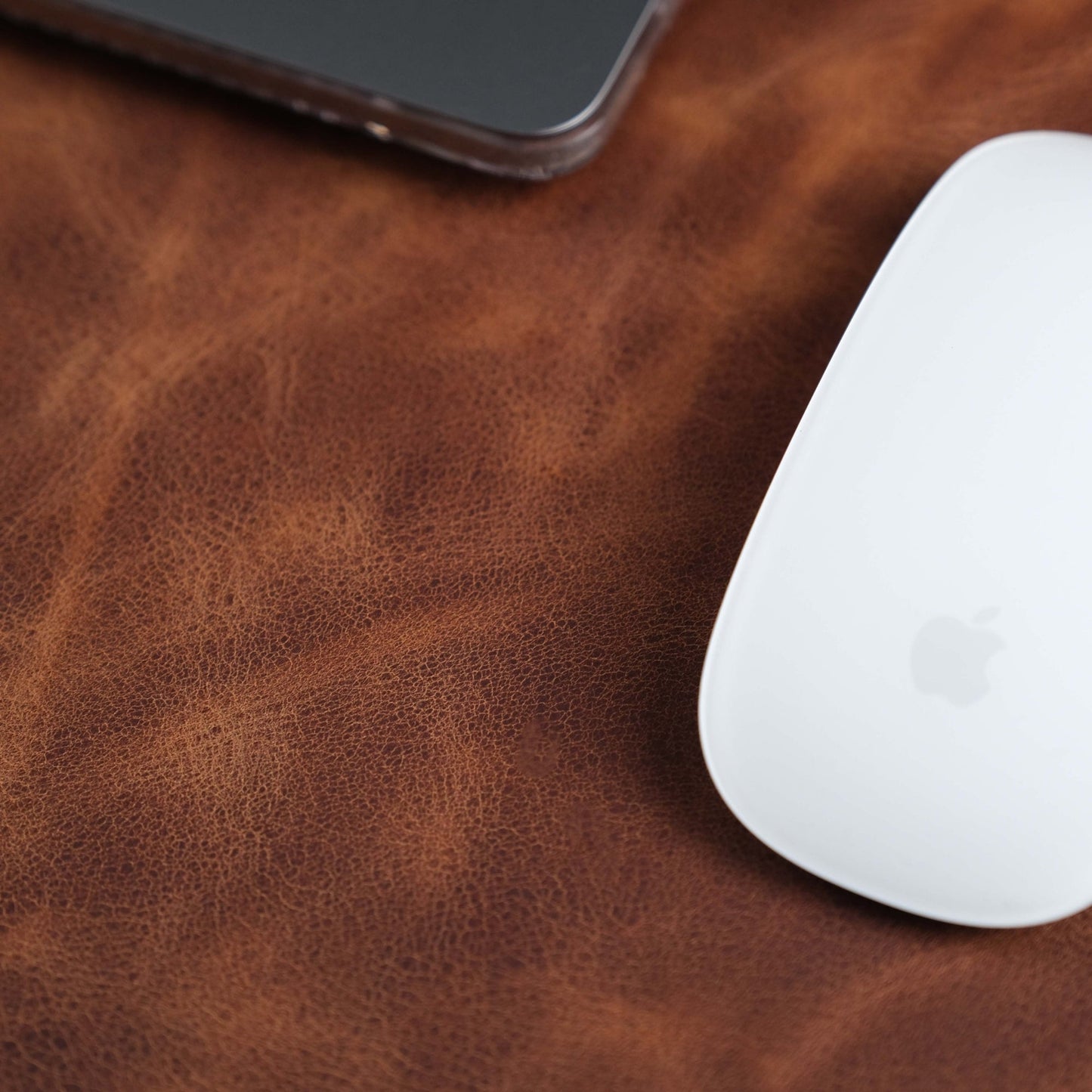 Jersey Antic Tan Leather Desk Pad for Office and Home