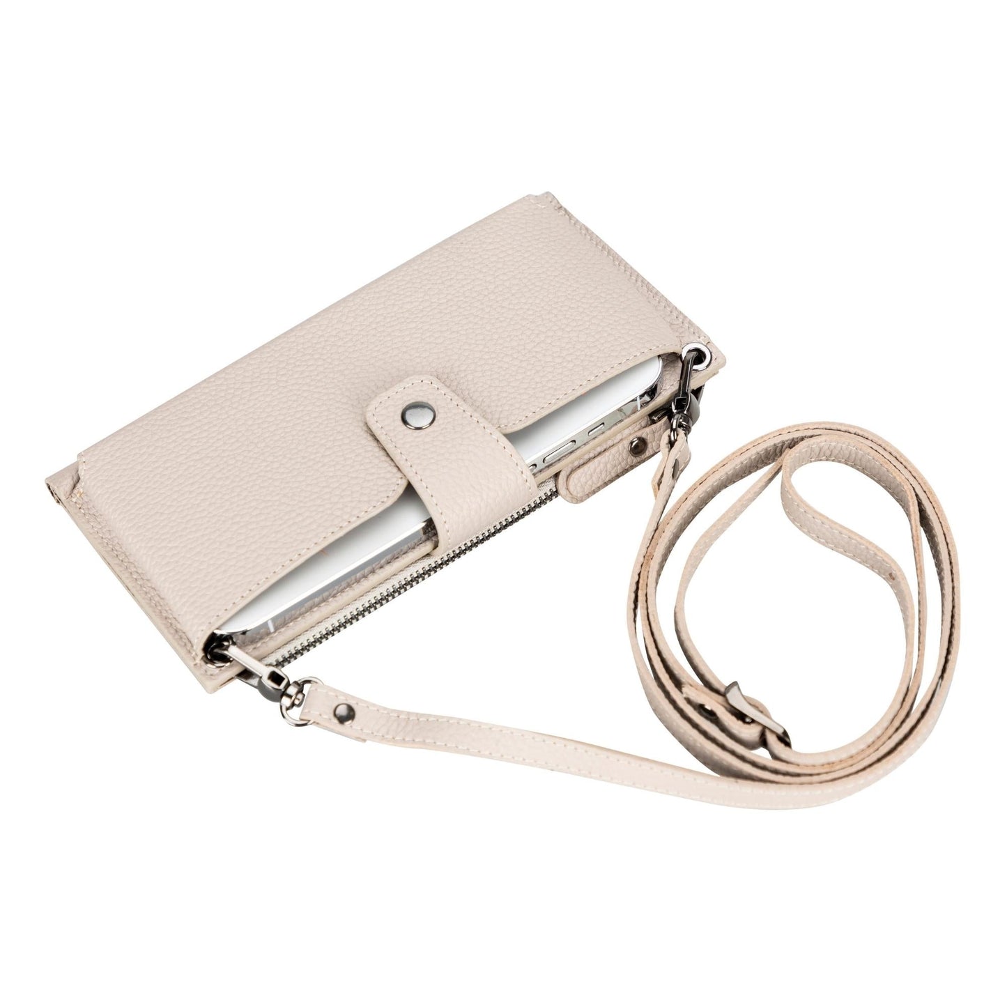 Kaycee Leather Women's Cell Phone Wallet with Strap