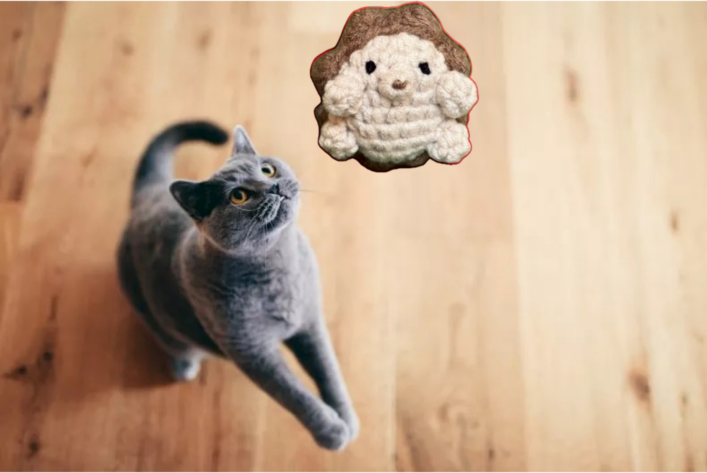 Handmade Catnip Toy | Harold the Hedgehog – A Chunkle Puff Infused with Miracle Nip Botanicals