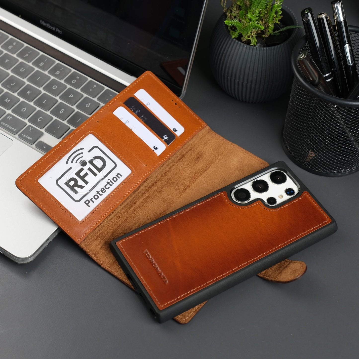 Leather Samsung Galaxy S25 Ultra Wallet Case | Buffalo