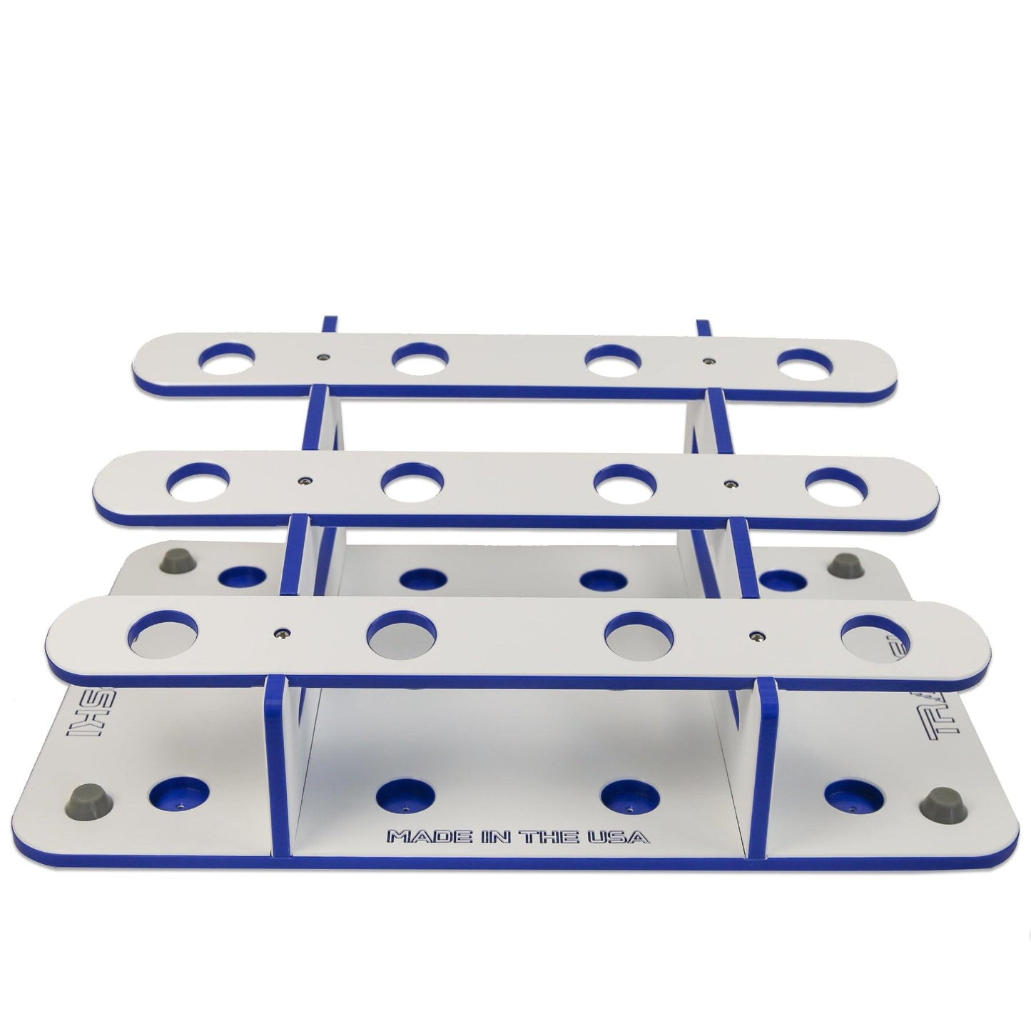 Made in the USA Fishing Rod Rack | 12 Pole Waterproof Wash-down | Dock, Garage, Boat, Storage