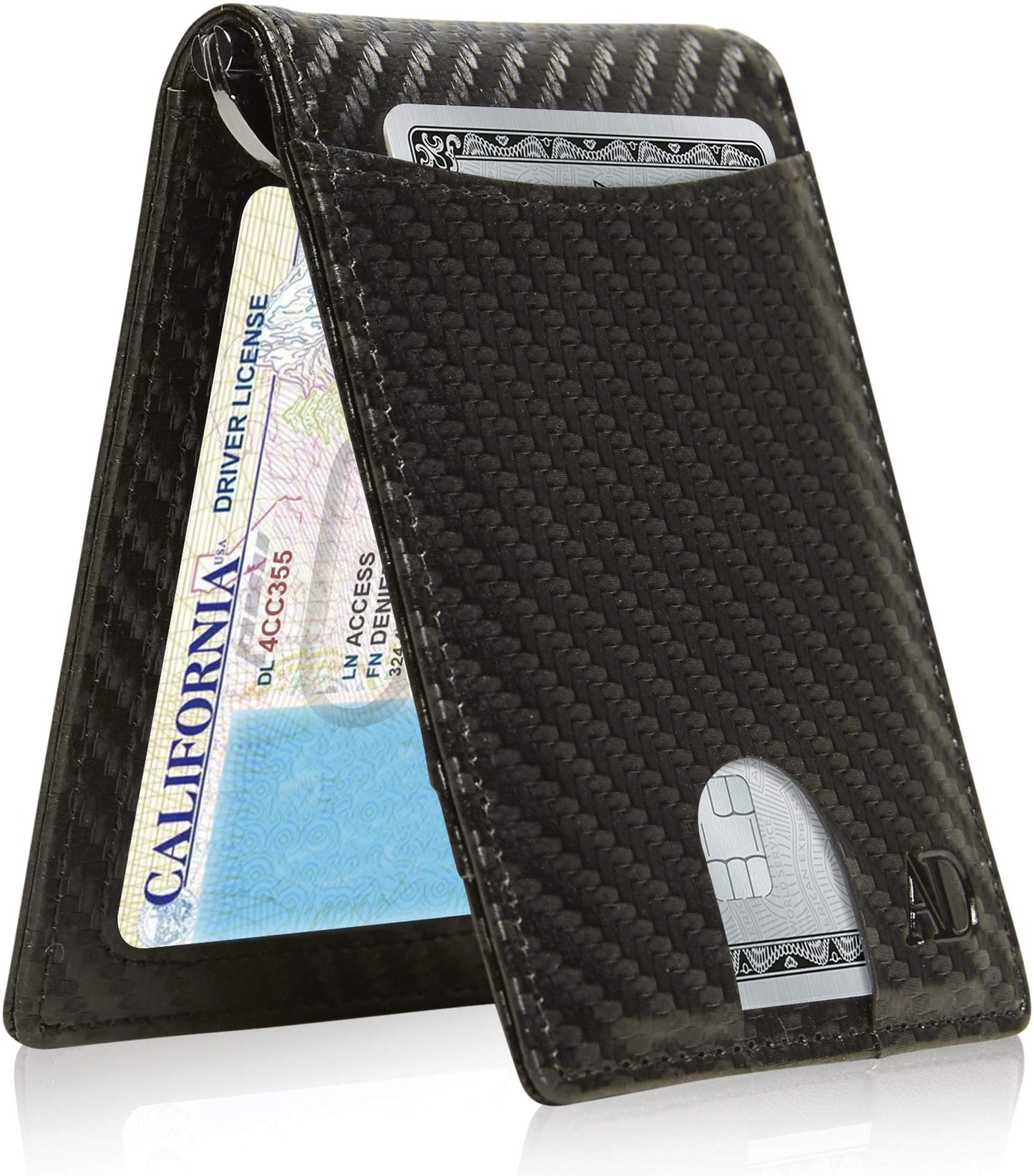 Money Clip Bifold Wallet W/ Pull Strap