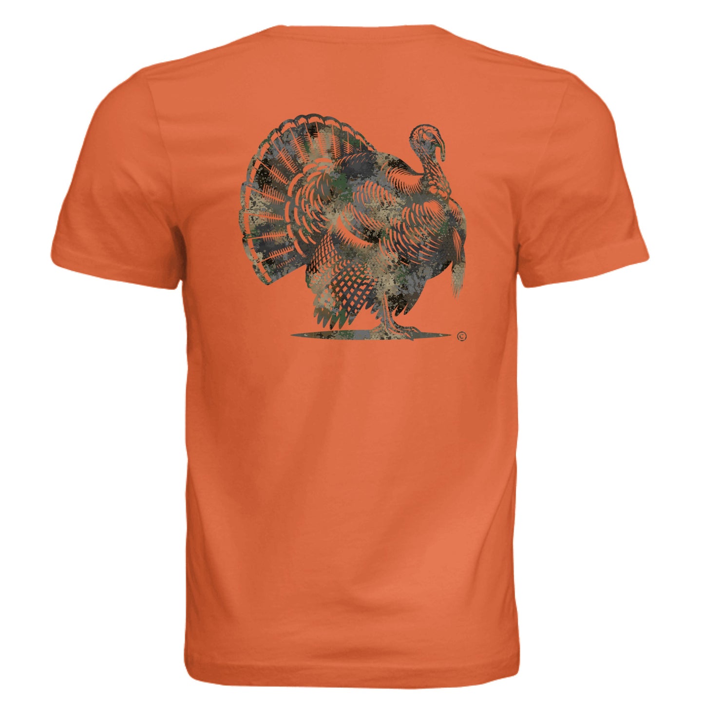 Forest Splash Burst Camo Turkey T-Shirt