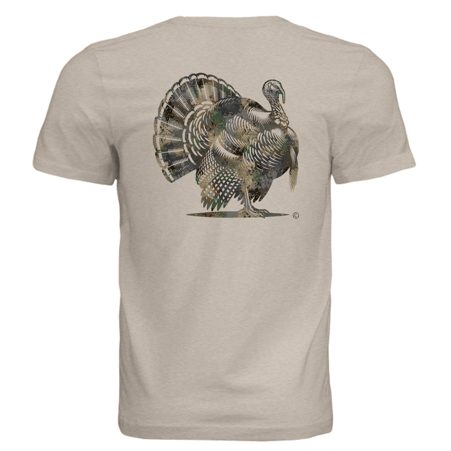 Forest Splash Burst Camo Turkey T-Shirt