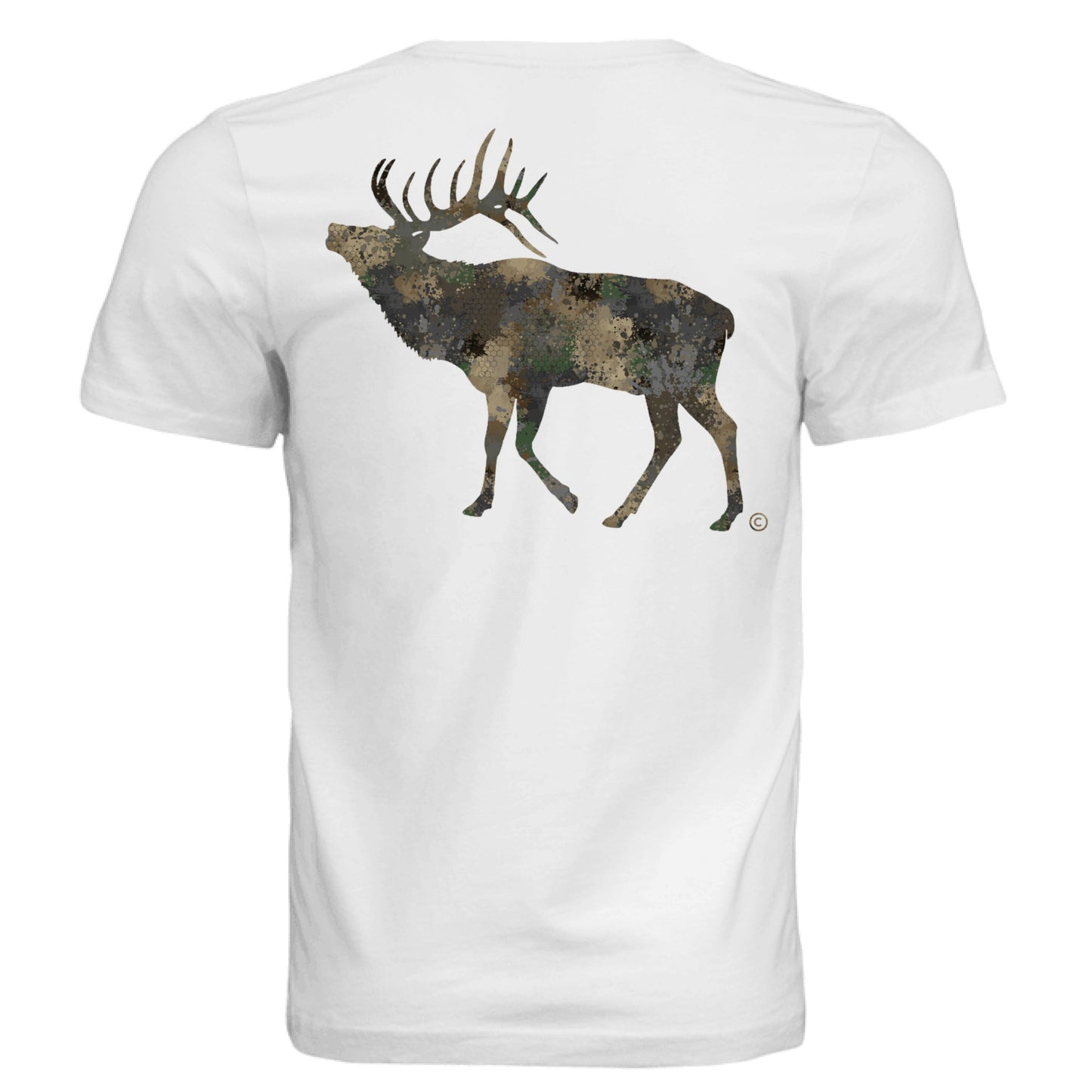 Forest Splash Burst Camo Elk T-Shirt