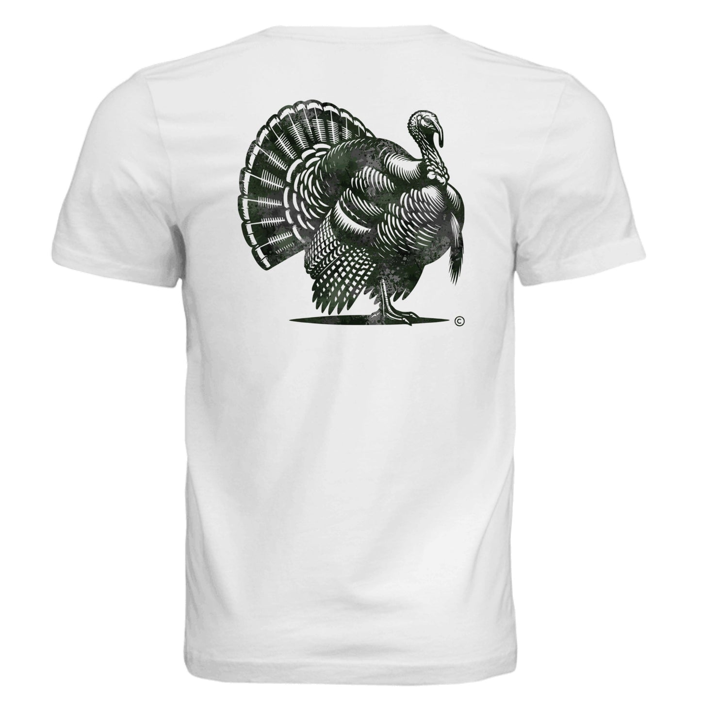 Verdant Splash Burst Camo Turkey T-Shirt