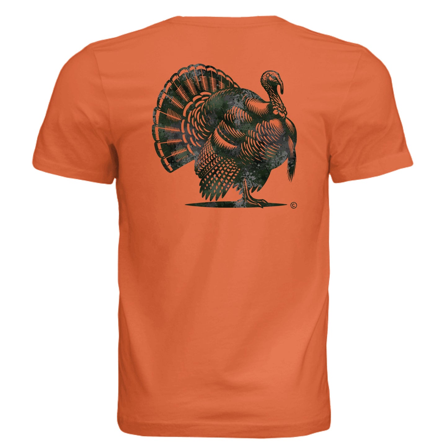 Verdant Splash Burst Camo Turkey T-Shirt