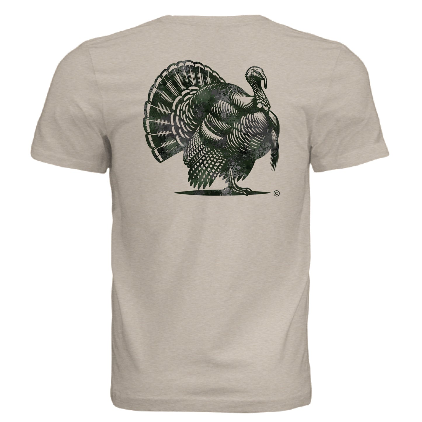 Verdant Splash Burst Camo Turkey T-Shirt