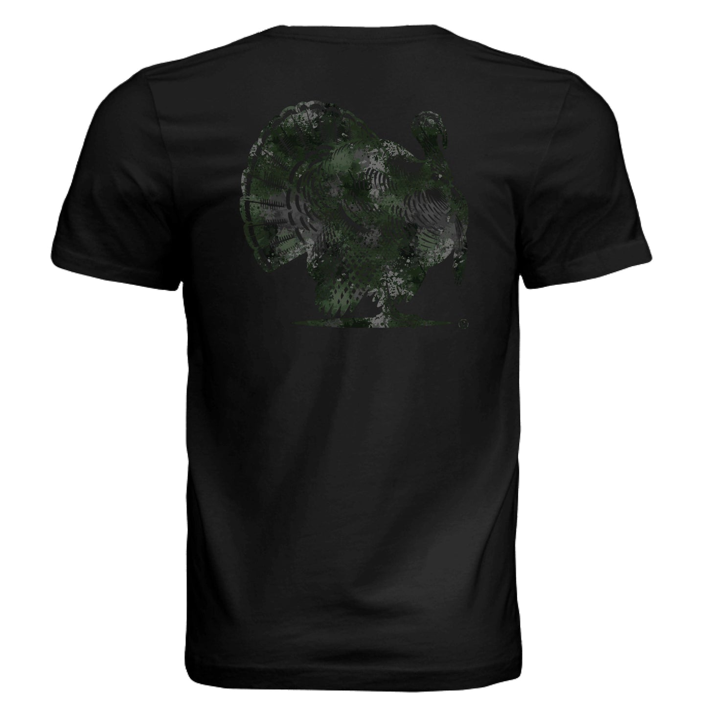 Verdant Splash Burst Camo Turkey T-Shirt