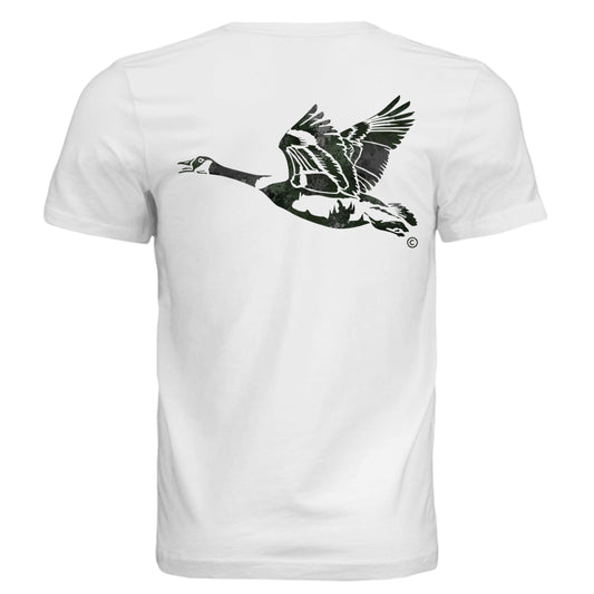 Verdant Splash Burst Camo Goose T-Shirt