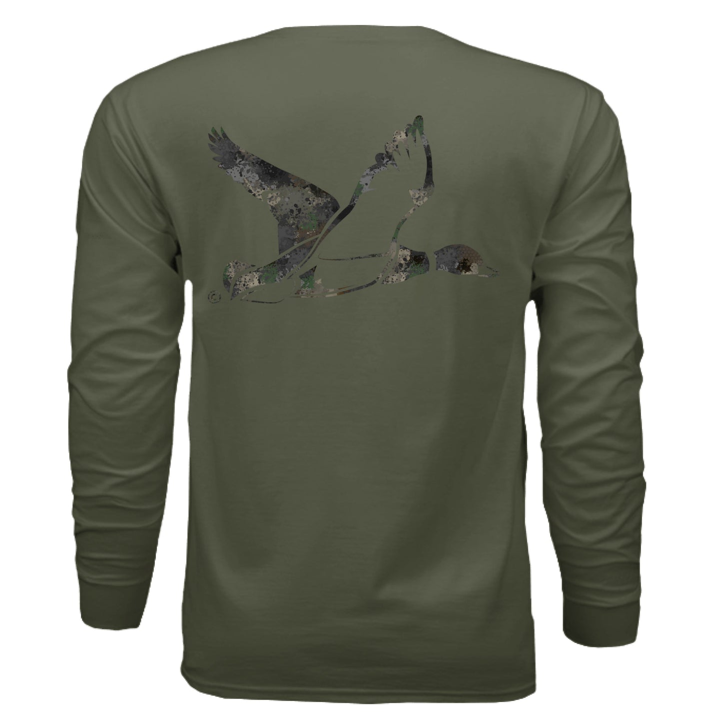 Timber Splash Burst Camo Duck Long Sleeve T-Shirt