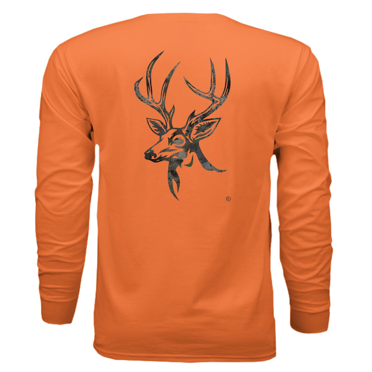 Timber Splash Burst Camo Buck Long Sleeve T-Shirt
