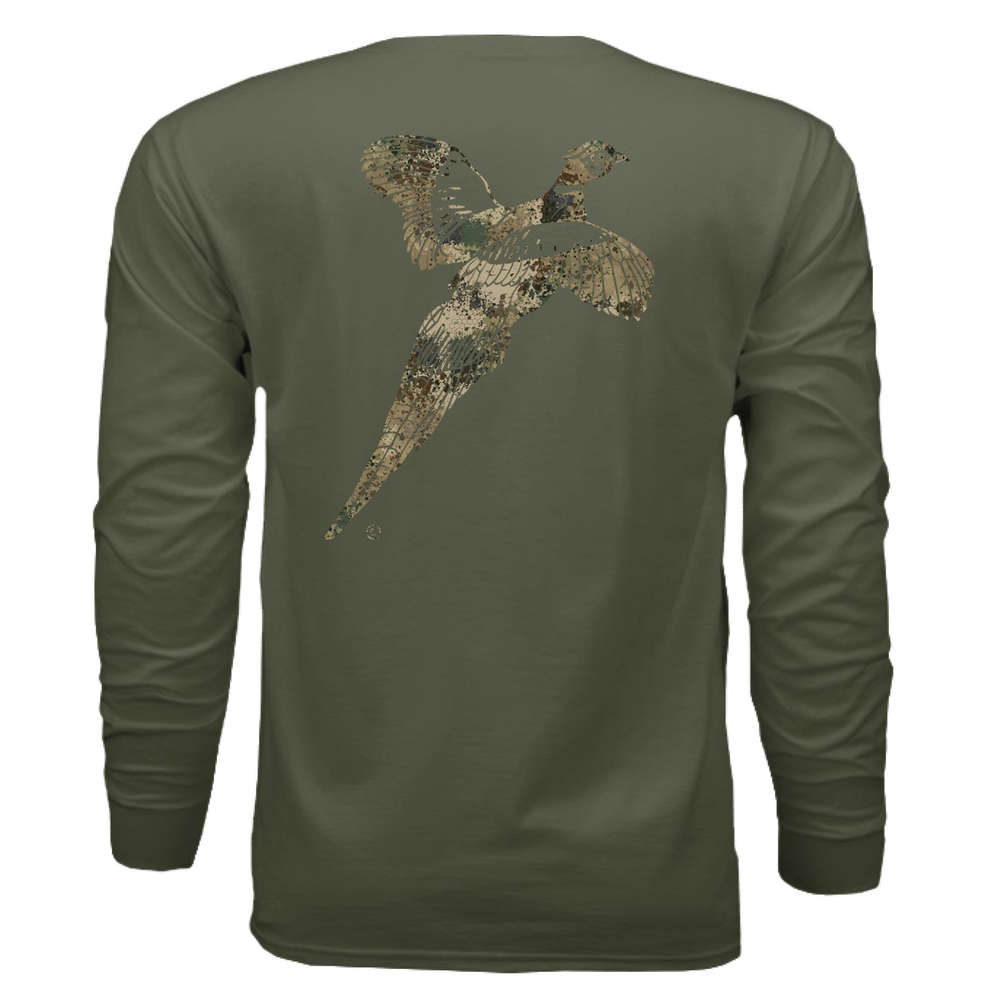 Upland Splash Burst Camo Pheasant Long Sleeve T-Shirt