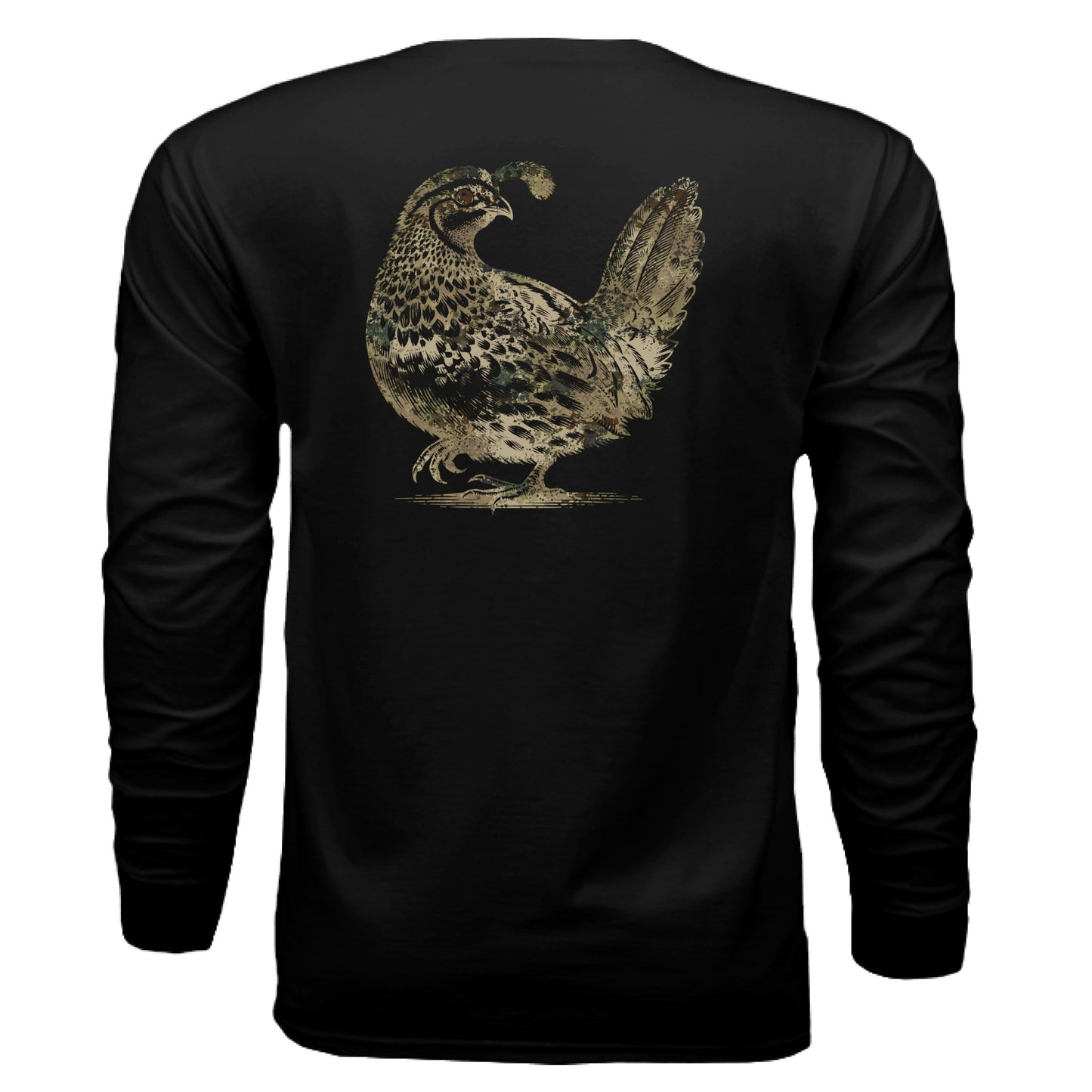 Upland Splash Burst Camo California Quail Long Sleeve T-Shirt